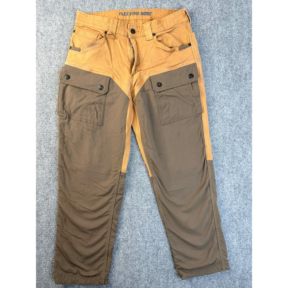 Duluth Trading Co Flex Fire Hose Pants Mens 32x30 Tan Brown Workwear Tactical 32